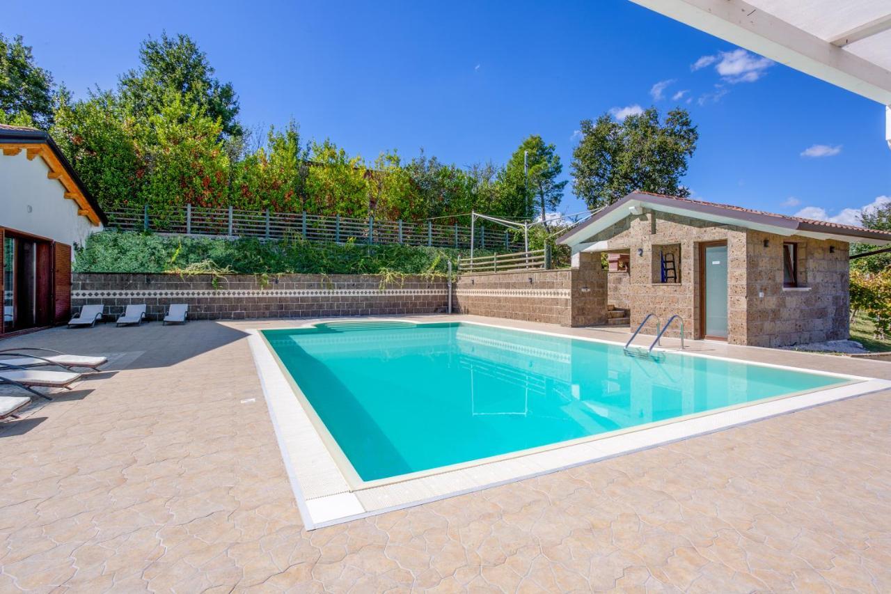 Villa Santoro Ai Tre Ulivi Con Piscina Privata Caiazzo Exteriér fotografie